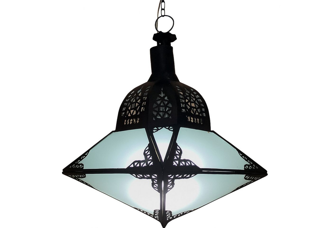 Marrakesch Orient & Mediterran Interior Pendelleuchte Hängeleuchte Ryad 30cm, Marokkanische Lampe aus Metall & Glas, ohne Leuchtmittel, Handarbeit von Marrakesch Orient & Mediterran Interior