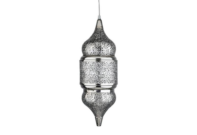 Marrakesch Orient & Mediterran Interior Pendelleuchte Orientalische Pendelleuchte Imano Silber 56cm, Handarbeit & Boho Deko, Leuchtmittel nicht im Lieferumfang enthalten, Handarbeit von Marrakesch Orient & Mediterran Interior