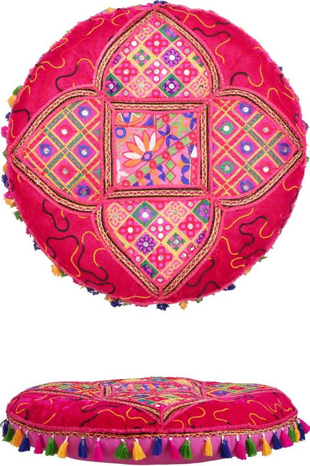 Marrakesch Orient & Mediterran Interior Pouf Arabisches Bodenkissen Bahri, Sitzkissen, Bodenkissen, Handarbeit von Marrakesch Orient & Mediterran Interior