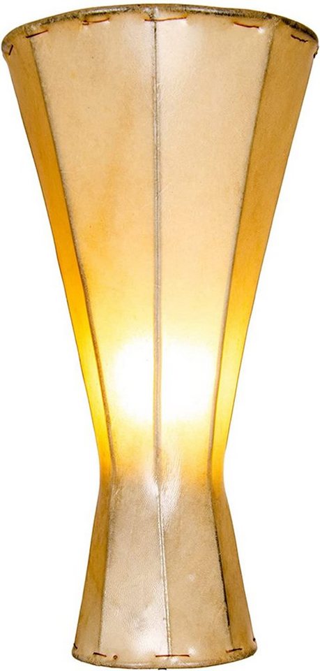 Marrakesch Orient & Mediterran Interior Stehlampe Hennalampe Jinjin 40cm, Marokkanische Leder Vintage Stehlampe von Marrakesch Orient & Mediterran Interior