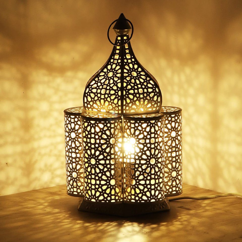 Marrakesch Orient & Mediterran Interior Stehlampe Tischlampe Lampe Feryal 37cm, Marokkanische Tischlampe von Marrakesch Orient & Mediterran Interior