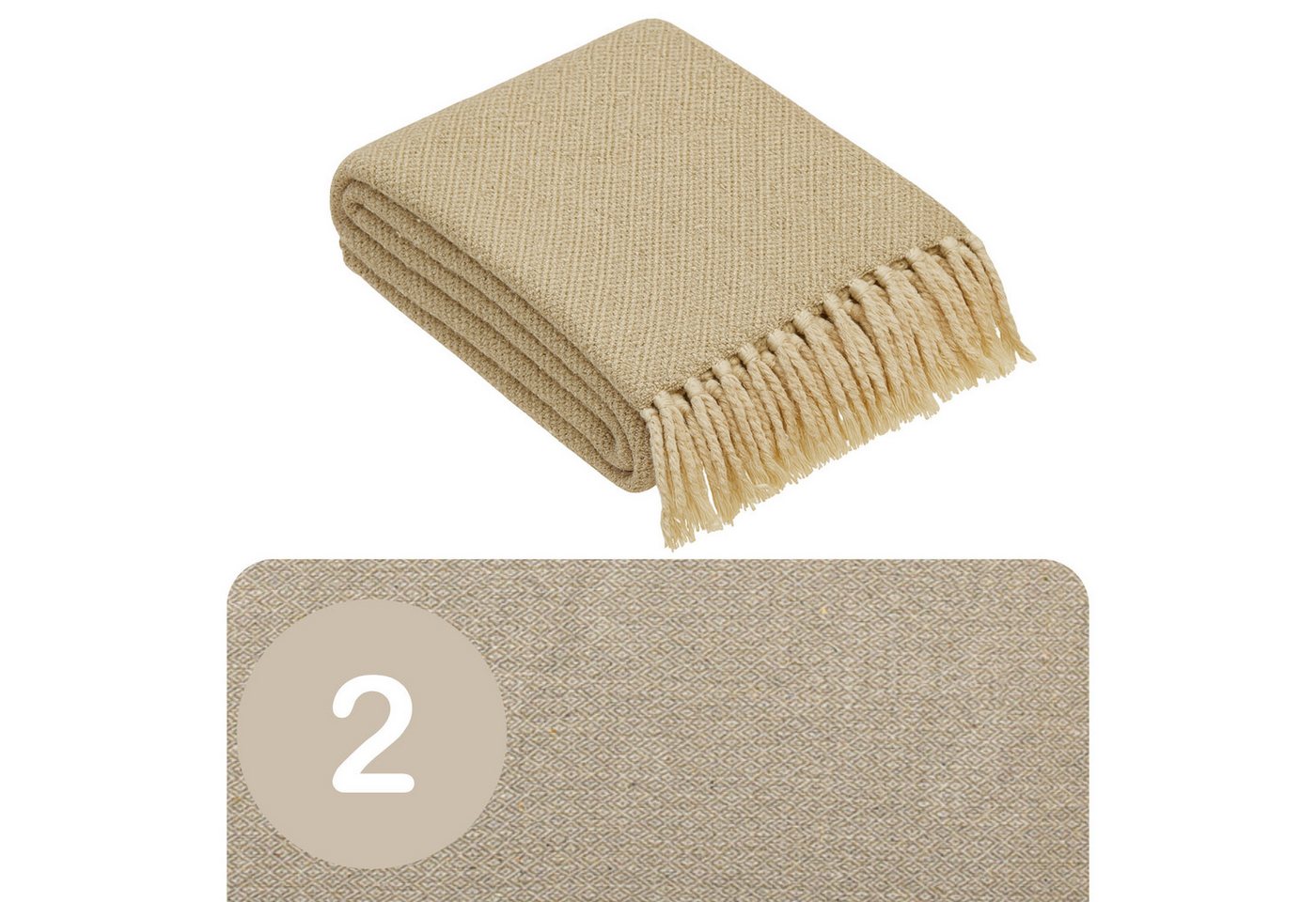 Marrakesch Orient & Mediterran Interior Tagesdecke 2er Set Calix Tagesdecke Decke Beige 125x150 aus Baumwolle, Boho Deko Marrakesch Orient & Mediterran Interior Tagesdecke 2er Set Calix Tagesdecke Decke Beige 125x150 aus Baumwolle, Boho Deko von Marrakesch Orient & Mediterran Interior