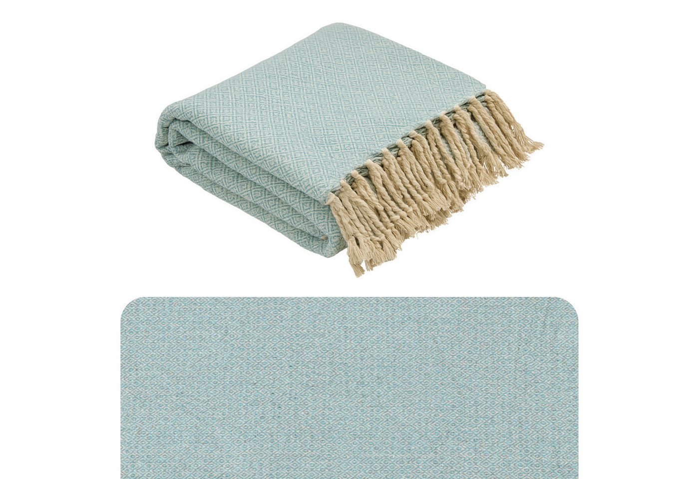 Marrakesch Orient & Mediterran Interior Tagesdecke Calix Tagesdecke Decke Blau 125x150 aus Baumwolle, Boho Modern Deko Marrakesch Orient & Mediterran Interior Tagesdecke Calix Tagesdecke Decke Blau 125x150 aus Baumwolle, Boho Modern Deko von Marrakesch Orient & Mediterran Interior