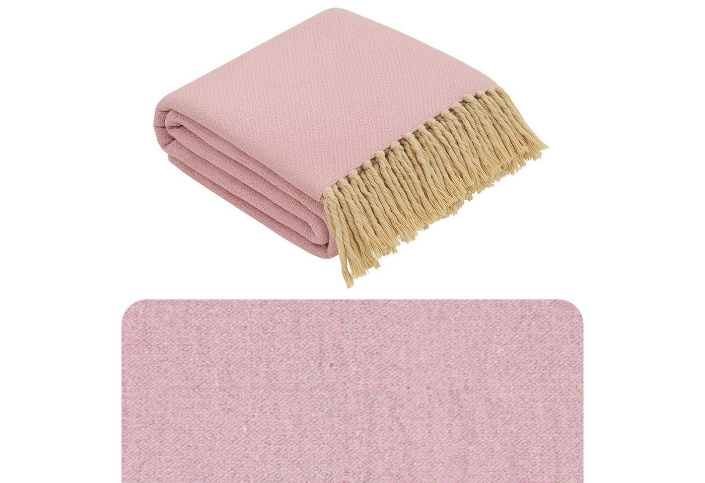 Marrakesch Orient & Mediterran Interior Tagesdecke Calix Tagesdecke Decke Pink 125x150 aus Baumwolle, Boho Modern Deko Marrakesch Orient & Mediterran Interior Tagesdecke Calix Tagesdecke Decke Pink 125x150 aus Baumwolle, Boho Modern Deko von Marrakesch Orient & Mediterran Interior