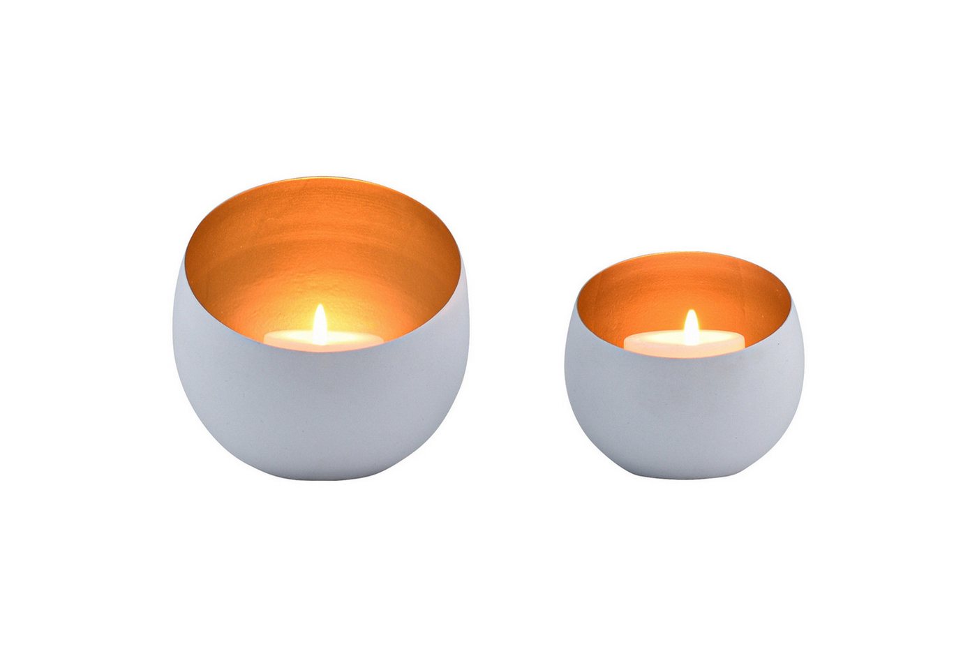 Marrakesch Orient & Mediterran Interior Teelichthalter 2er Set Boho Deko Windlicht Teelichthalter Kerzenhalter Juju Weiss (2 St), Handarbeit von Marrakesch Orient & Mediterran Interior