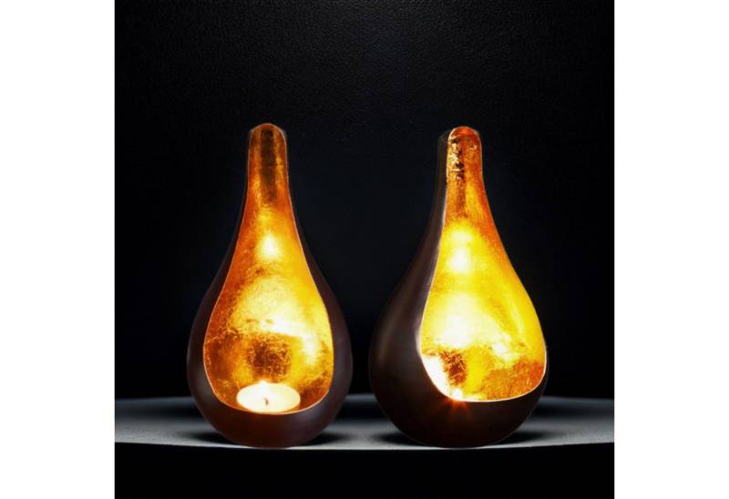 Marrakesch Orient & Mediterran Interior Teelichthalter 2er Set Orientalisches Windlicht Rasin (2 St), Handarbeit von Marrakesch Orient & Mediterran Interior