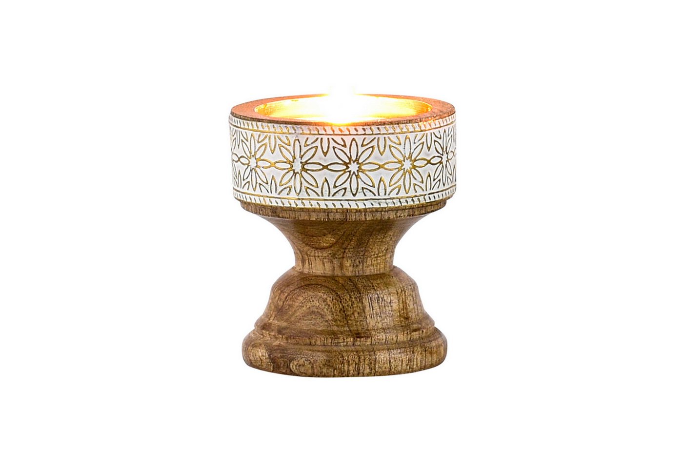 Marrakesch Orient & Mediterran Interior Kerzenständer Boho Deko Teelichthalter Kerzenständer aus Holz Hamida, Handarbeit Marrakesch Orient & Mediterran Interior Kerzenständer Boho Deko Teelichthalter Kerzenständer aus Holz Hamida, Handarbeit von Marrakesch Orient & Mediterran Interior