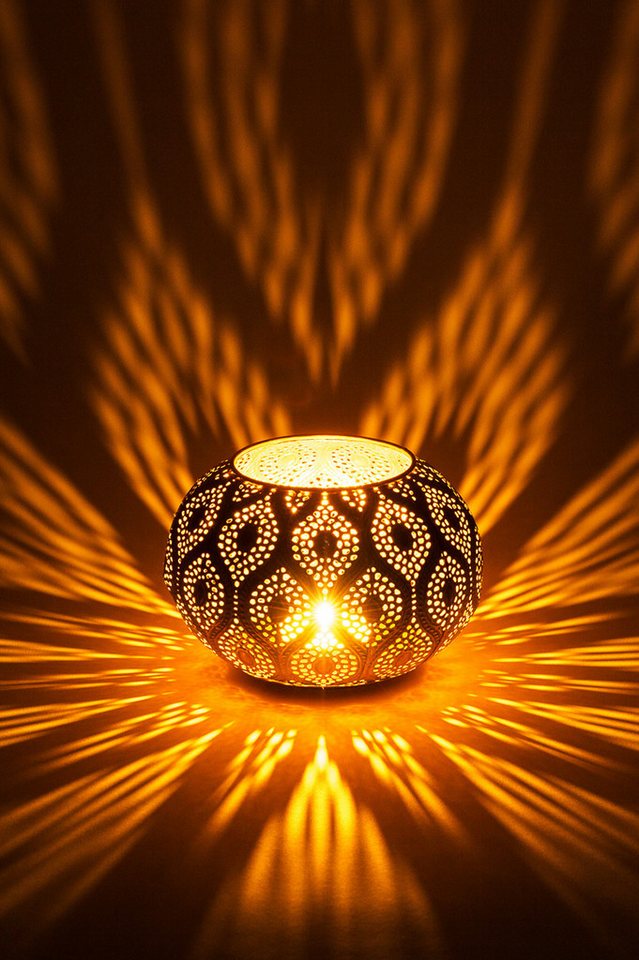 Marrakesch Orient & Mediterran Interior Teelichthalter MAADES Design Windlicht Afzal (1 St), Handarbeit von Marrakesch Orient & Mediterran Interior