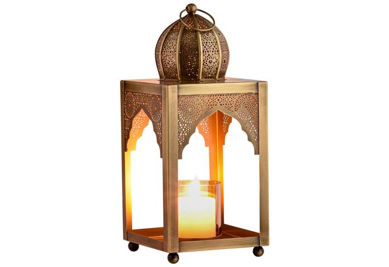 Marrakesch Orient & Mediterran Interior Teelichthalter Orientalische Deko Laterne Windlicht Yasma, Handarbeit von Marrakesch Orient & Mediterran Interior
