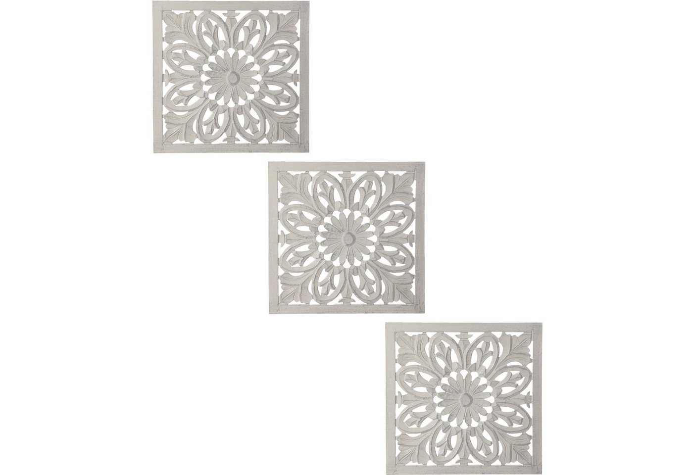 Marrakesch Orient & Mediterran Interior Wanddekoobjekt Orientalisches Wandbild, Wanddeko, Wandpaneel (3 St), Handarbeit von Marrakesch Orient & Mediterran Interior