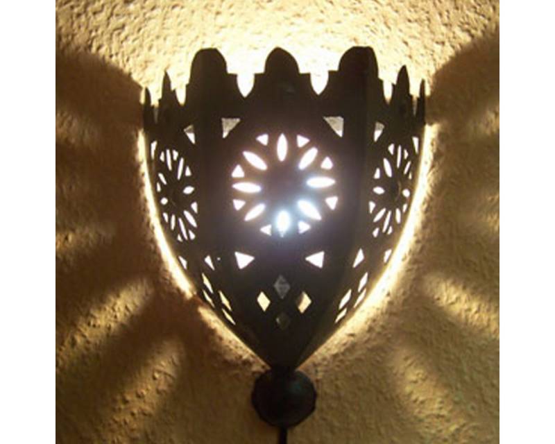 Marrakesch Orient & Mediterran Interior Wandleuchte Marokkanische Wandleuchte Kamal 26cm, Handarbeit Vintage Boho Stil von Marrakesch Orient & Mediterran Interior
