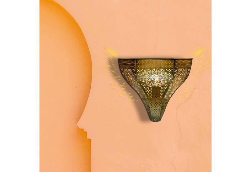 Marrakesch Orient & Mediterran Interior Wandleuchte Orientalische Wandlampe Gold Antik, Metall handgefertigt, H 27cm, Handarbeit Marrakesch Orient & Mediterran Interior Wandleuchte Orientalische Wandlampe Gold Antik, Metall handgefertigt, H 27cm, Handarbeit von Marrakesch Orient & Mediterran Interior