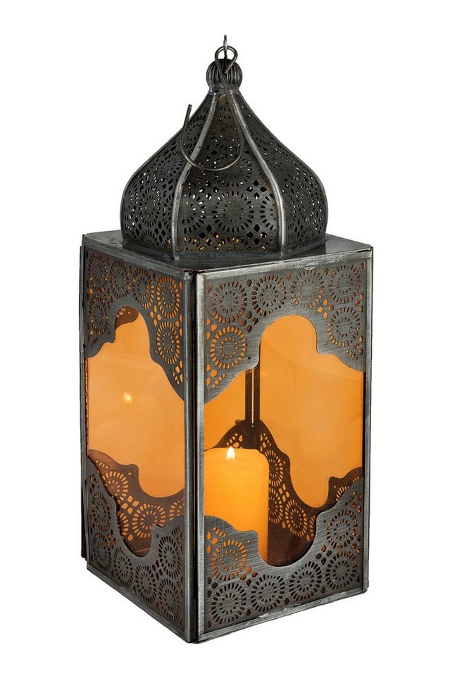 Marrakesch Orient & Mediterran Interior Windlicht Orientalische Laterne Sarala klein orange, orientalisches Windlicht, Handarbeit von Marrakesch Orient & Mediterran Interior