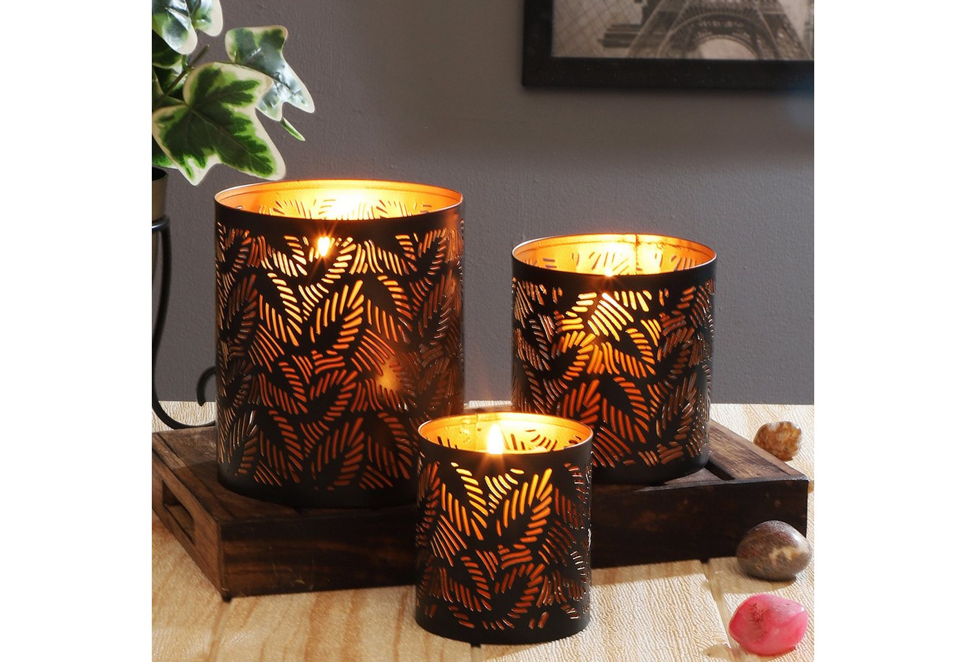 Marrakesch Orient & Mediterran Interior Teelichthalter 3er Set Orientalisches Garten Windlicht Teelichthalter Ulama, Handarbeit Marrakesch Orient & Mediterran Interior Teelichthalter 3er Set Orientalisches Garten Windlicht Teelichthalter Ulama, Handarbeit von Marrakesch Orient & Mediterran Interior