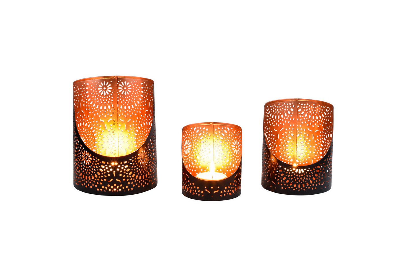 Marrakesch Orient & Mediterran Interior Teelichthalter 3er Set Orientalische Deko Windlicht Teelichthalter Yulet Schwarz, Handarbeit Marrakesch Orient & Mediterran Interior Teelichthalter 3er Set Orientalische Deko Windlicht Teelichthalter Yulet Schwarz, Handarbeit von Marrakesch Orient & Mediterran Interior