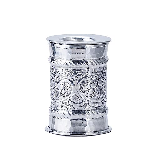 Marrakesch Orientalische Teelichthalter aus Aluminium 9,5 cm | Marokkanische Kerzenhalter Doha -3- als Deko von Marrakesch Orient & Mediterran Interior