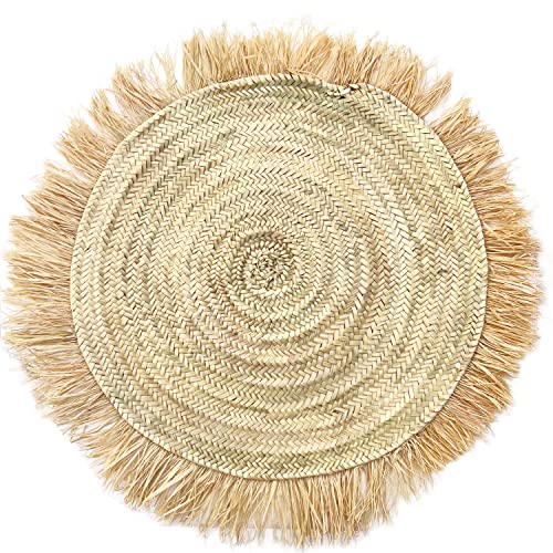 Marrakesch Runder Teppich Silva 60cm handgeknüpft aus Palmenblatt von Marrakesch Orient & Mediterran Interior