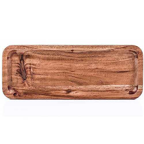 Marrakesch Serviertablett aus Holz 28x11cm lang | Tablett Servierplatte Anea modern als Tischdeko von Marrakesch Orient & Mediterran Interior