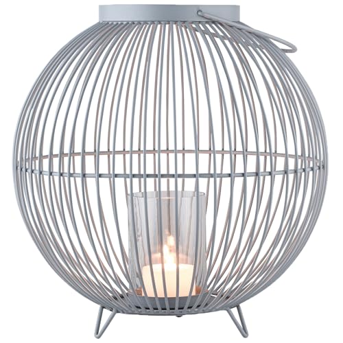 Marrakesch Skandinavische Deko Windlichter Metall Draht & Glas 30cm groß grau | Windlicht Teelichthalter Leya als Gartendeko & Wohnzimmer Tisch Deko | Exquisite Kerzenständer für Teelichter Marrakesch Skandinavische Deko Windlichter Metall Draht & Glas 30cm groß grau | Windlicht Teelichthalter Leya als Gartendeko & Wohnzimmer Tisch Deko | Exquisite Kerzenständer für Teelichter von Marrakesch Orient & Mediterran Interior