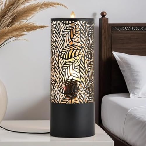 Marrakesch Orient & Mediterran Interior Skandinavische Deko Tischlampe Lampe Nachttischlampe Verdure Klein Schwarz von Marrakesch Orient & Mediterran Interior
