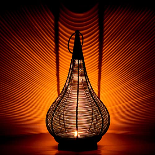 Marrakesch orientalische Laterne Windlicht 36cm | Laternen für Draußen Askil groß als Dekoration von Marrakesch Orient & Mediterran Interior