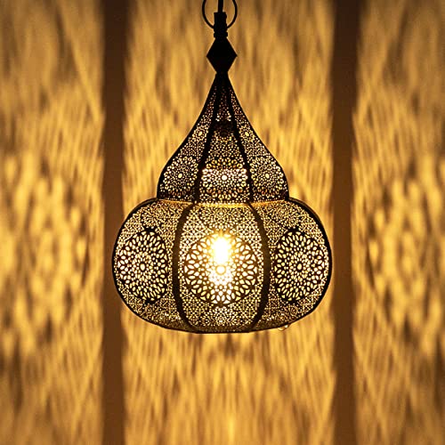 Marrakesch Orient & Mediterran Interior Orientalische Lampe Esstischlampe Ilham Gold - 40cm von Marrakesch Orient & Mediterran Interior