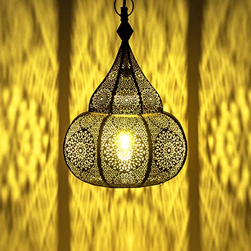 Orientalische Lampe Pendelleuchte Ilham Silber - 40cm von Marrakesch Orient & Mediterran Interior