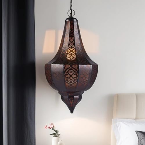 Marrakesch Orient & Mediterran Interior Orientalische Pendelleuchte Kanita Schwarz | Metall handgefertigt von Marrakesch Orient & Mediterran Interior