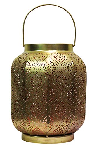Orientalische Laterne aus Metall Baghira Gold 26cm | orientalisches Marokkanisches Windlicht Gartenwindlicht | Marokkanische Metalllaterne für draußen als Gartenlaterne, oder Innen als Tischlaterne Orientalische Laterne aus Metall Baghira Gold 26cm | orientalisches Marokkanisches Windlicht Gartenwindlicht | Marokkanische Metalllaterne für draußen als Gartenlaterne, oder Innen als Tischlaterne von Marrakesch Orient & Mediterran Interior