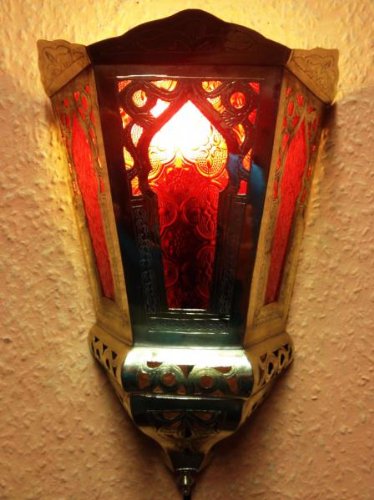 Orientalische Wandlampe Souraya Rot von Marrakesch Orient & Mediterran Interior