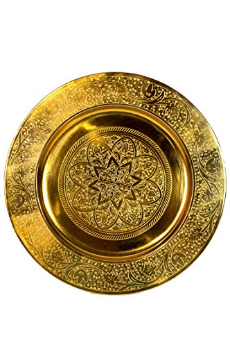 Orientalisches Tablett Teetablett Sidra Gold - 30cm Orientalisches Tablett Teetablett Sidra Gold - 30cm von Marrakesch Orient & Mediterran Interior