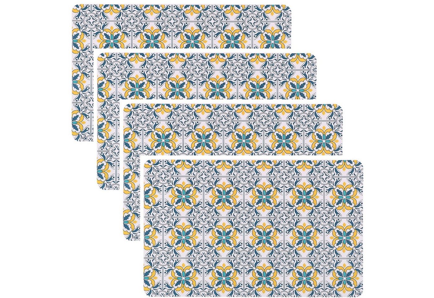 Platzset, Tischset Tischmatte Platzset Platzmatte Unterlage Tischdeko, Marrakesch Orient & Mediterran Interior, (4-St), leicht zu reinigen von Marrakesch Orient & Mediterran Interior