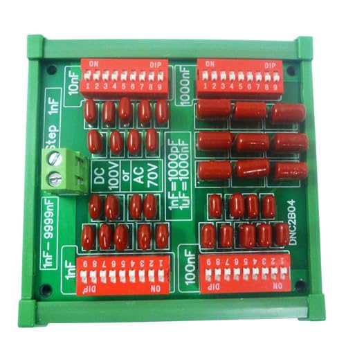 Marran Dnc2B04 1Nf A 9999Nf Step-1Nf 4 Jahrzehnte programmierbarer Kondensator-Kondensator aus Polypropylen C35 Din, mit Etui von Marran