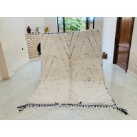 Beni Ourain Teppich Handgeknüpfter Teppich Aus Lammwolle von MarrkeshSouk