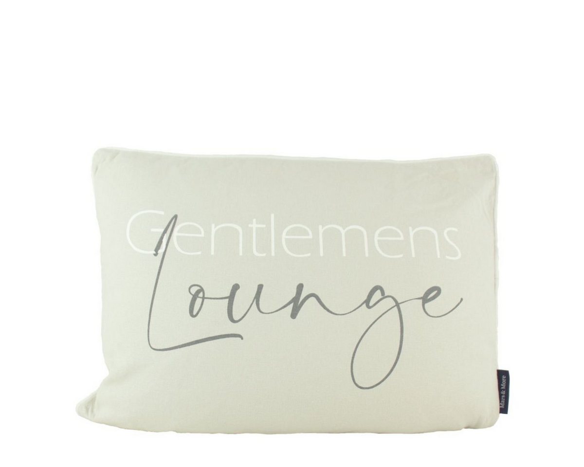 Mars & More Dekokissen Mars & More Bio Baumwoll Kissen Gentlemens Lounge von Mars & More