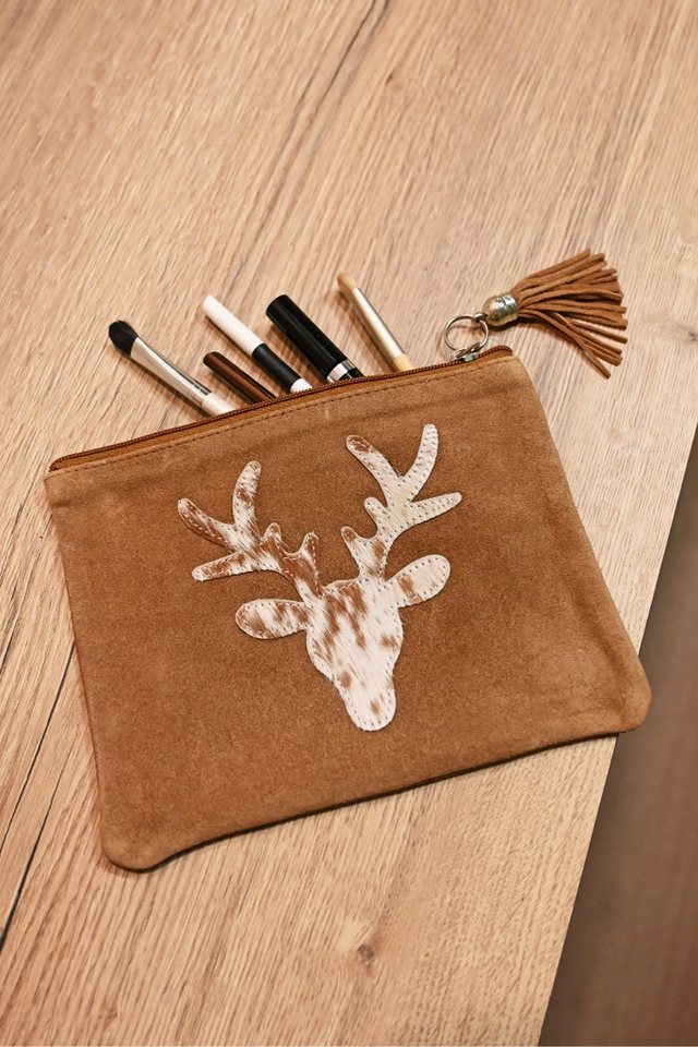 Mars & More Fellkissen Kosmetiktasche - ROTHIRSCH - braun Mars & More Fellkissen Kosmetiktasche - ROTHIRSCH - braun von Mars & More