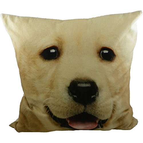 Mars & More - Fullcolor Kissen - Labrador - blond - 100% Baumwolle 50 x 50 cm von Mars & More