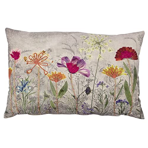 Mars & More Kissen Bezug WILDBLUMEN Cosmea mit Inlet 40 x 60cm Füllung Deko von Mars & More