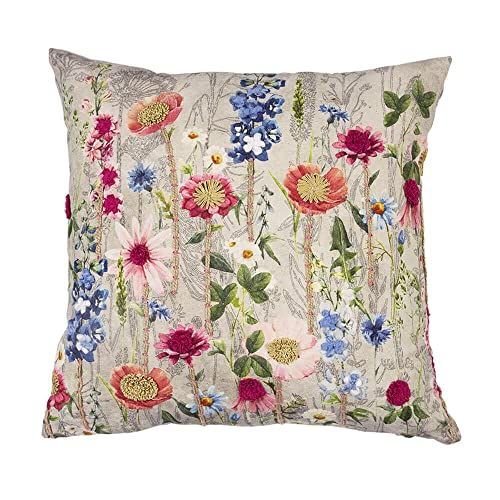 Mars & More Kissen Bezug WILDBLUMEN Mohn mit Inlet 45 x 45cm Füllung Deko von Mars & More