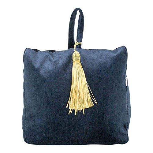 Mars & More Türstopper Sandsack Samt Glanz Türhalter Zugluftstopper Türhalter (Samt Navy) von Mars & More