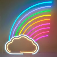 Benutzerdefinierte Regenbogen Neon Schild Wolke Led Licht Hochzeit Dekoration Für Schlafzimmer Geburtstag Geschenk Party Home Decor Personalisierte von MarsDecor