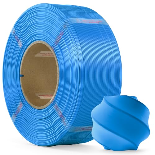 MarsWork PLA Filament 1.75mm, 1kg Refill-Filament Kompatibel mit Bambu Lab Wiederverwendbare Spulen, Bessere Leistung als PLA Plus, 3D Drucker Filament Maßgenauigkeit +/- 0.02mm, Cyan von MarsWork