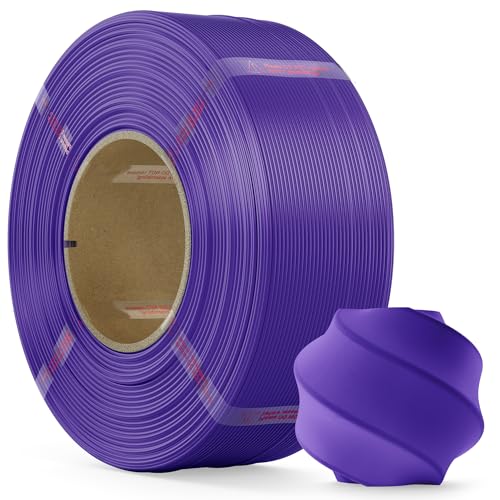 MarsWork PLA Filament 1.75mm, 1kg Refill-Filament Kompatibel mit Bambu Lab Wiederverwendbare Spulen, Bessere Leistung als PLA Plus, 3D Drucker Filament Maßgenauigkeit +/- 0.02mm, Violett von MarsWork