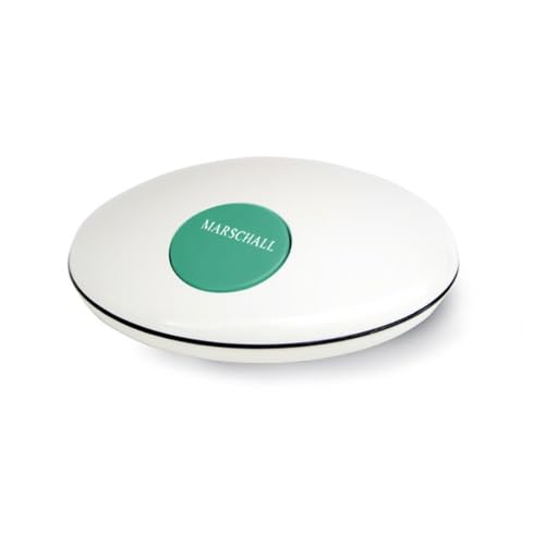 Deutsch sprechende Uhr I 1001w I Mit Sprachausgabe in UFO-Design I Simple Bedienung I Weiß und kompakt von Marschall