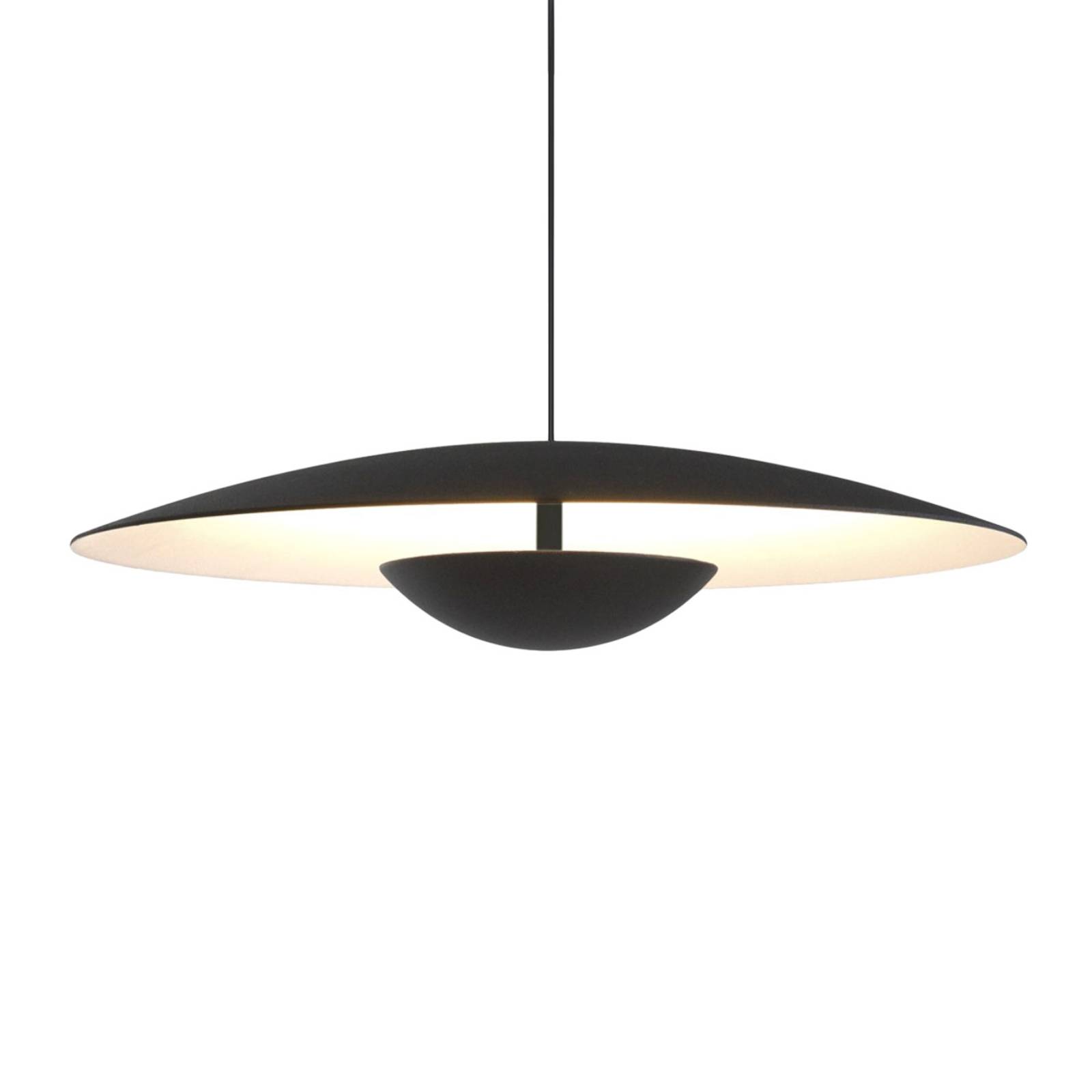 MARSET Ginger LED-Pendel, Triac Ø42cm schwarz/weiß von Marset