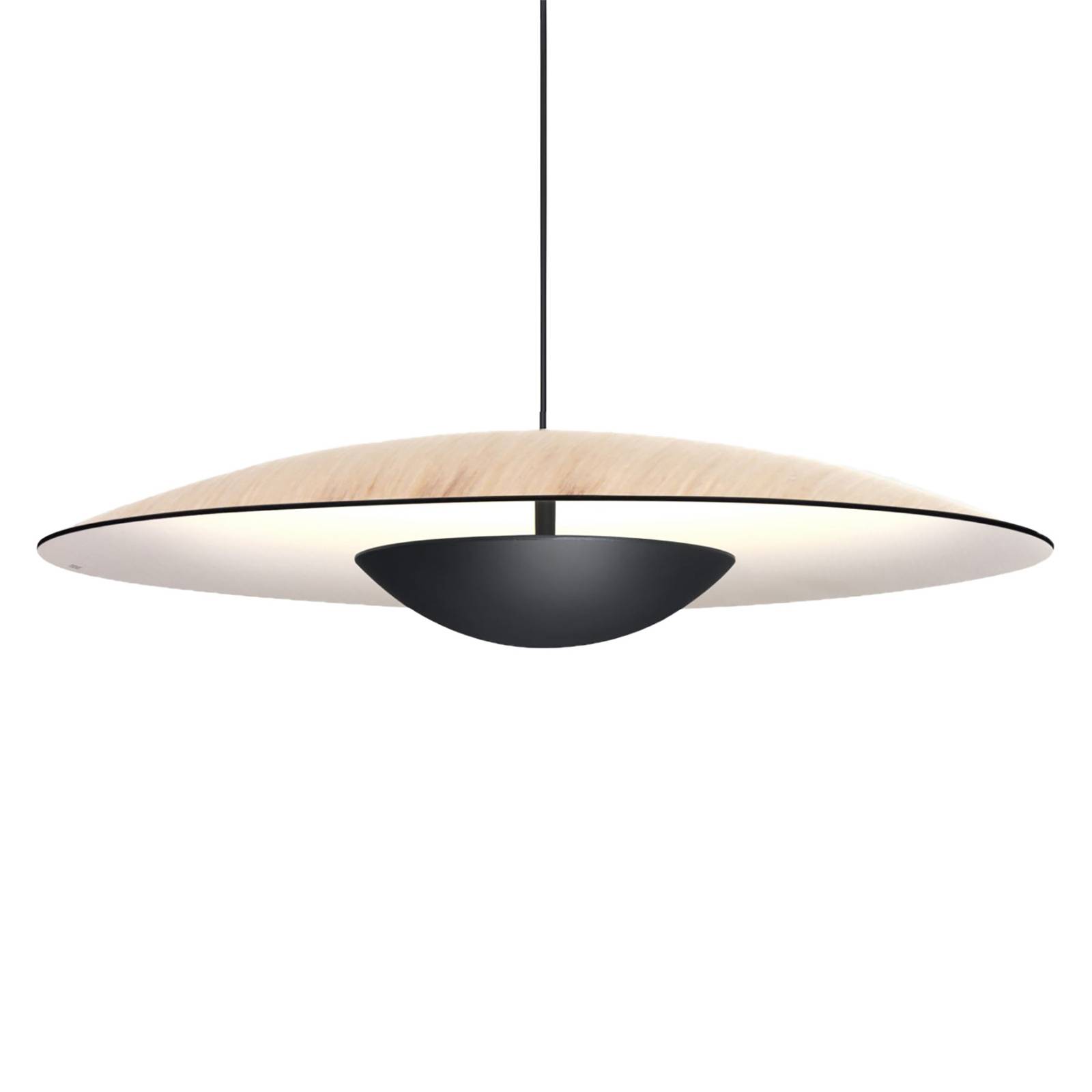 MARSET Ginger LED-Pendel Triac Ø42cm eiche/weiß MARSET Ginger LED-Pendel Triac Ø42cm eiche/weiß von MARSET