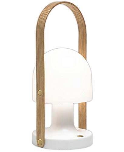 Marset A657-001 Follow Me Table Lamp, Polycarbonate/Wood, White von NIANWUDU