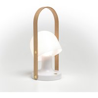 Marset FollowMe LED Akkuleuchte weiß / Messing Marset FollowMe LED Akkuleuchte weiß / Messing von Marset