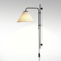 Marset Funiculí A Fabric Wandleuchte schwarz, Schirm: sand von Marset