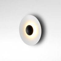Marset Ginger 32 C LED Wandleuchte Rückseite: Wenge, Front: weiß von Marset